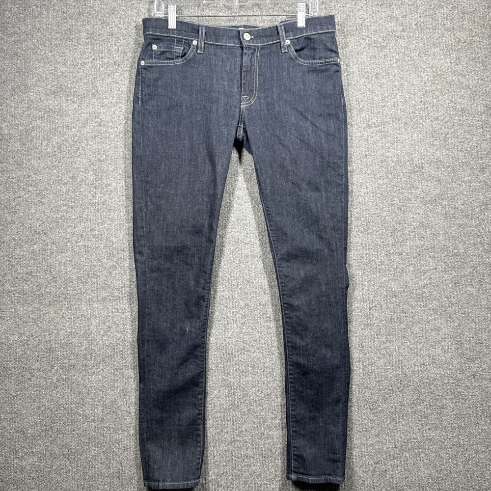 7 For‎ All Mankind Jeans Womens 31 Roxanne Skinny Dark Wash